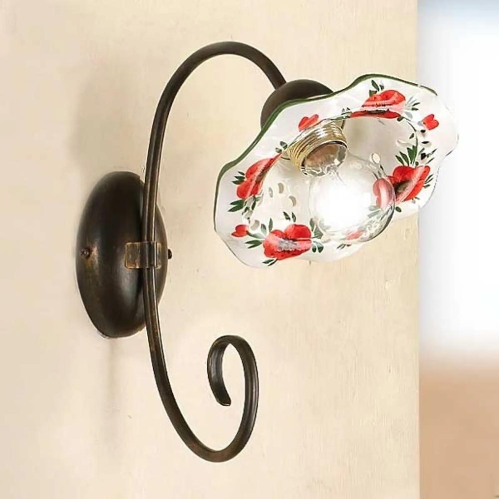 romanticky stylovy stena lampa stena kvetinovy rustikalna mediteransky rucne malovana osvetlenie sala obciansky elegantny porcelan kovane ozdobne kvetinovy taliansky toskansky atmosfericky lampy.jpg
